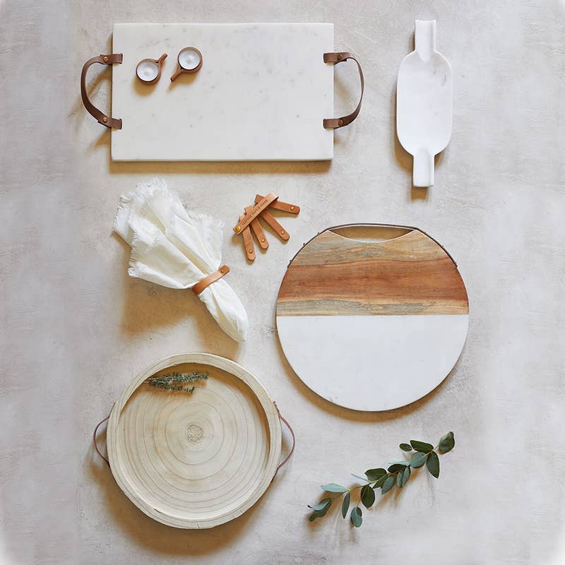 Acacia & Marble Serving Board