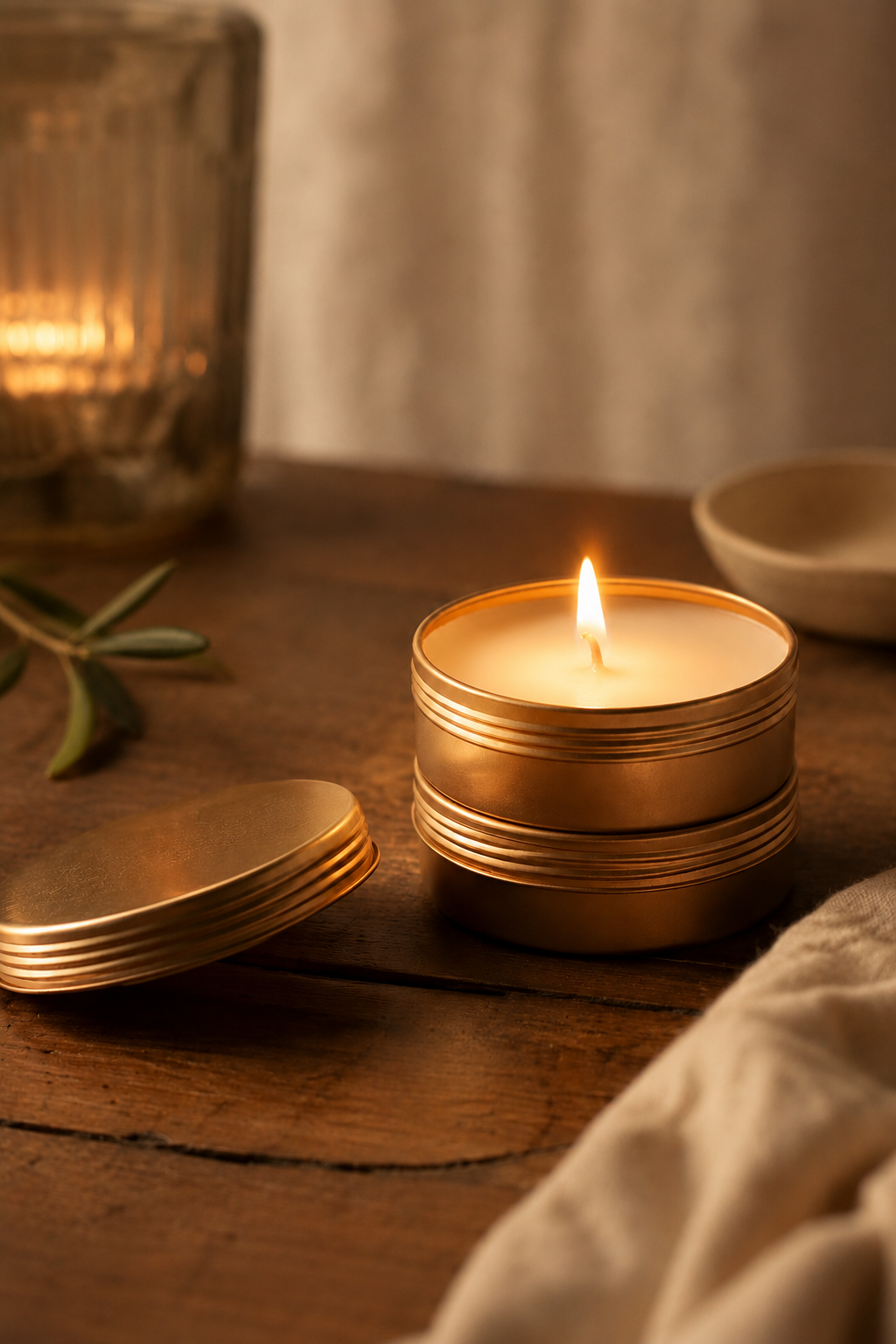 Ember 4 oz Gold Tin Candle