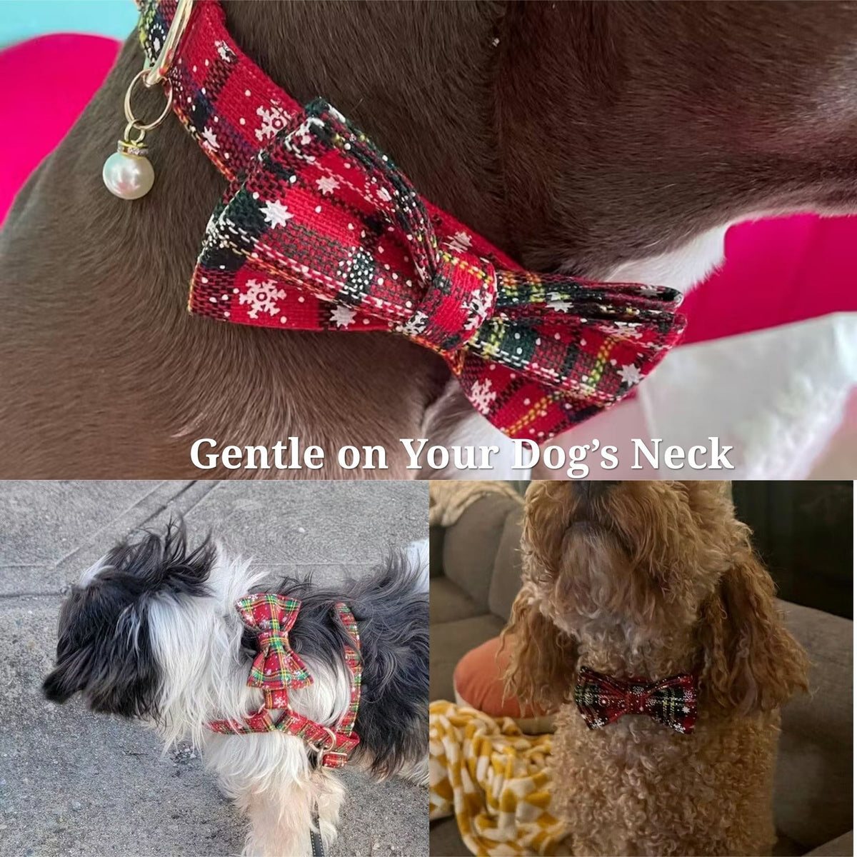 The Holiday Tartan | Personalized Dog Harness & Walking Set