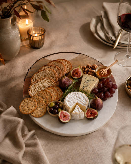 Acacia & Marble Serving Board