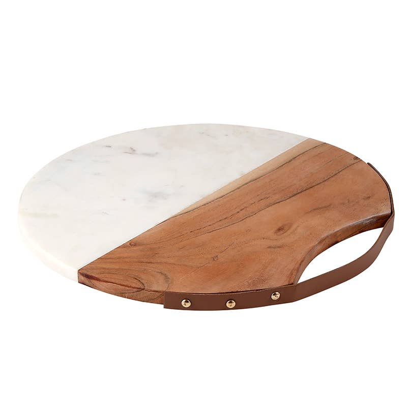 Acacia & Marble Serving Board