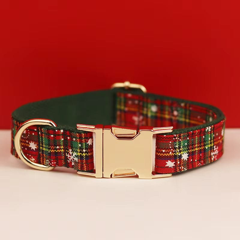 The Holiday Tartan | Personalized Dog Harness & Walking Set